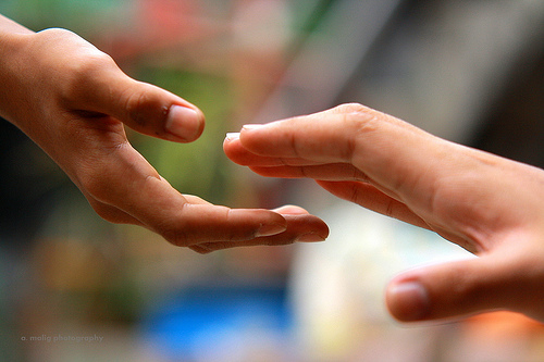 reaching for a helping hand